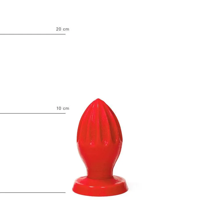 All Black All Red - Buttplug - 12 x 5 cm - Rood | Vibrators All Black All Red - Buttplug - 12 x 5 cm - Rood | Vibrators