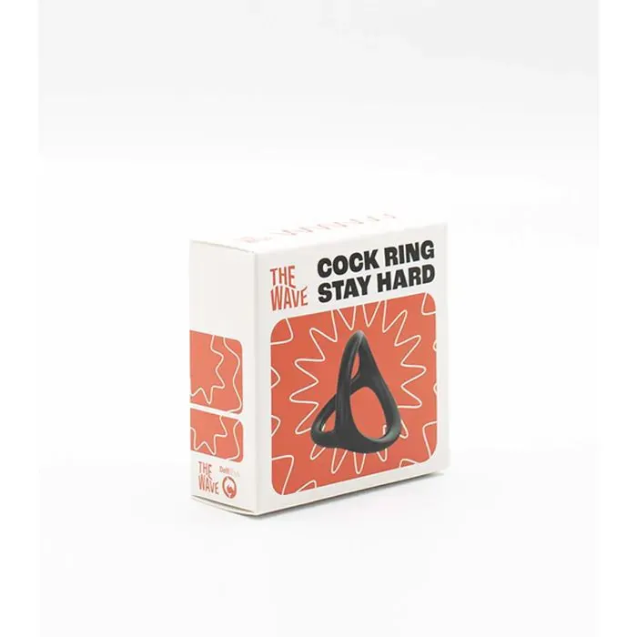 Dildos | Delfi Toys The Wave - Siliconen Cockring - Stay Hard - Zwart Dildos | Delfi Toys The Wave - Siliconen Cockring - Stay Hard - Zwart