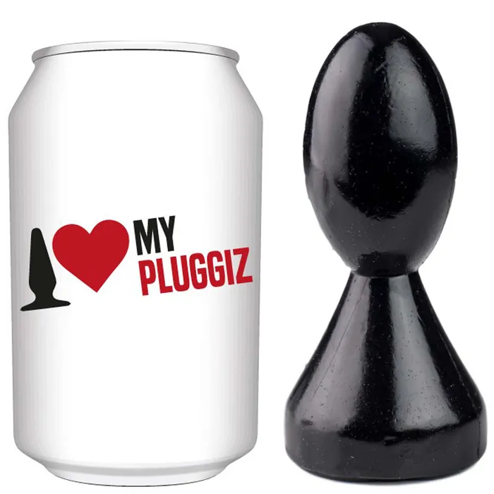 Gangbangster Female Sex Toys Gangbangster Bishop Chess Buttplug 10 x 45 cm PVC Zwart
