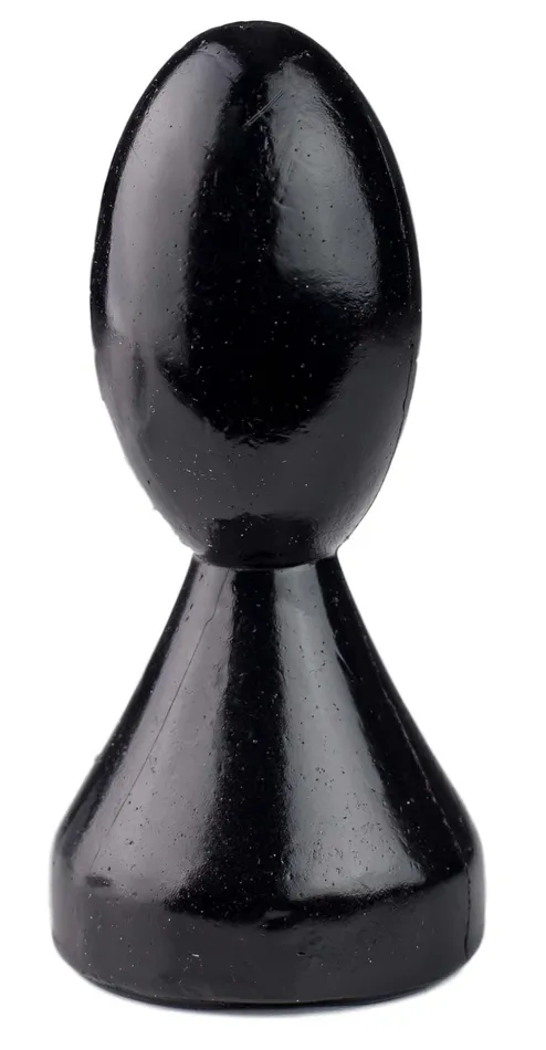 Gangbangster Female Sex Toys | Gangbangster - Bishop Chess - Buttplug - 10 x 4,5 cm - PVC - Zwart