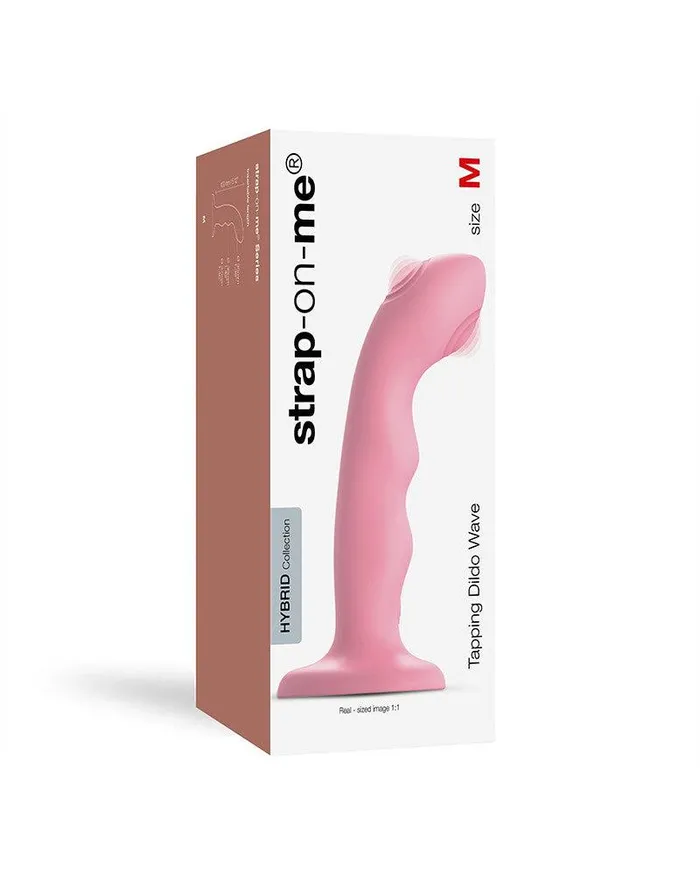Strap-On-Me - Wave - Tapping Dildo - Met Tapping Functie - Roze | Strap-On-Me Female Sex Toys