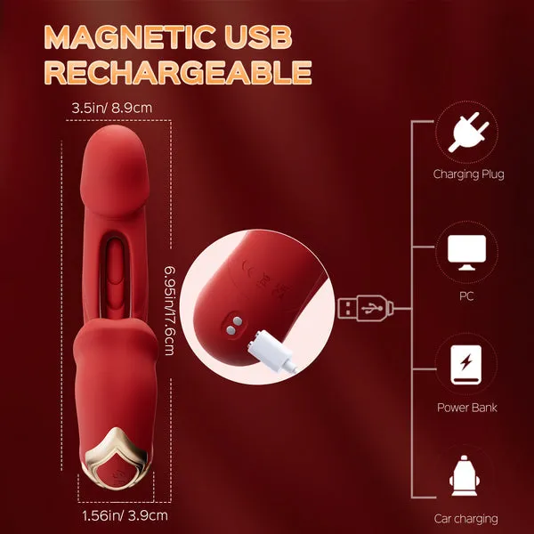 Biting Mouth Tongue Clitoral Stimulator Tapping Vibrator | Playfulsextoy Female Sex Toys