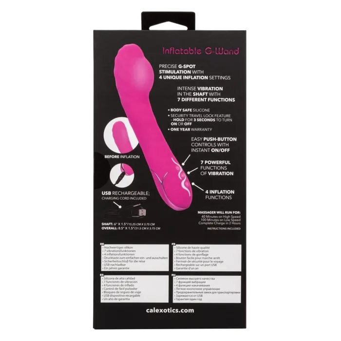 Calexotics Vibrators | Insatiable G Inflatable G-Wand Calexotics Vibrators | Insatiable G Inflatable G-Wand