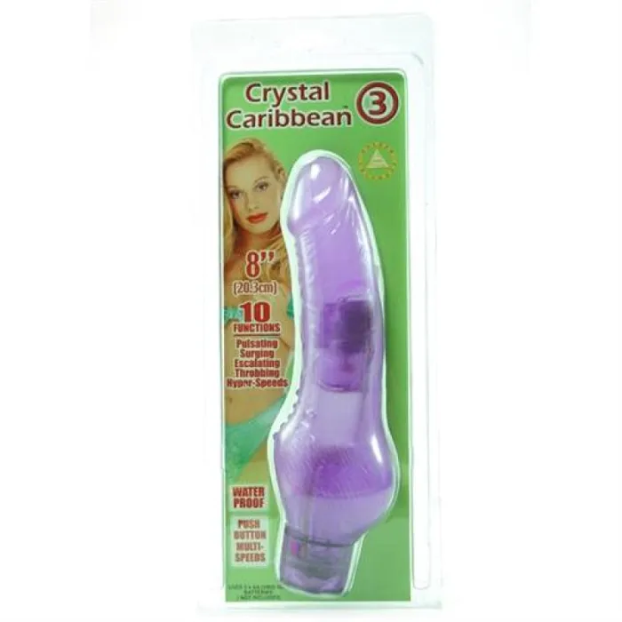 Crystal Caribbean 3 Purple Golden Triangle Vibrators