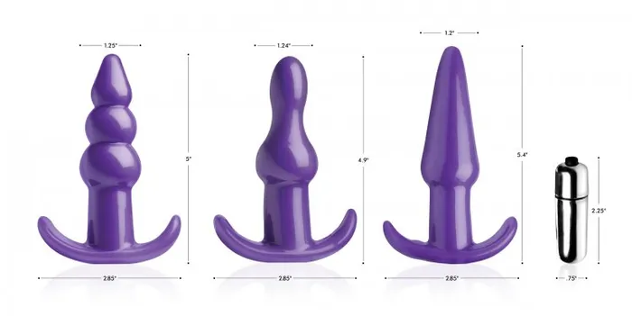 Frisky Thrill Trio Anal Plug Set | XR Brands Anal