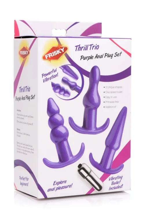 Frisky Thrill Trio Anal Plug Set | XR Brands Anal