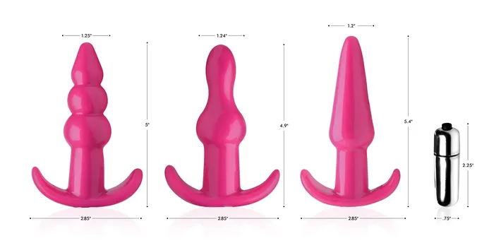 Frisky Thrill Trio Anal Plug Set | XR Brands Anal