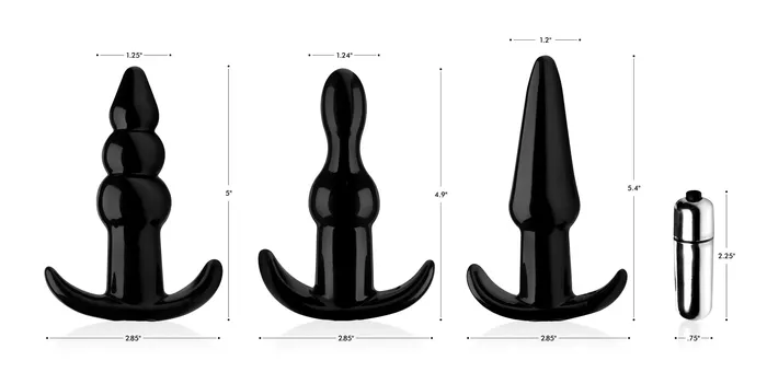 Frisky Thrill Trio Anal Plug Set | XR Brands Anal