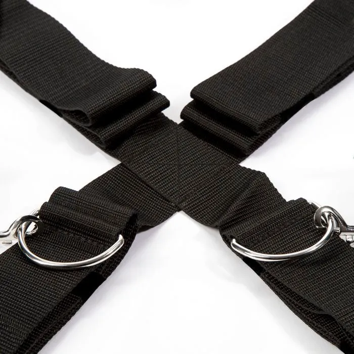 Vibrators | Fifty Shades Keep Still Over The Bed Cross Restraint Silver - Love Honey