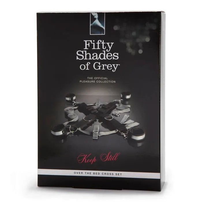 Vibrators | Fifty Shades Keep Still Over The Bed Cross Restraint Silver - Love Honey