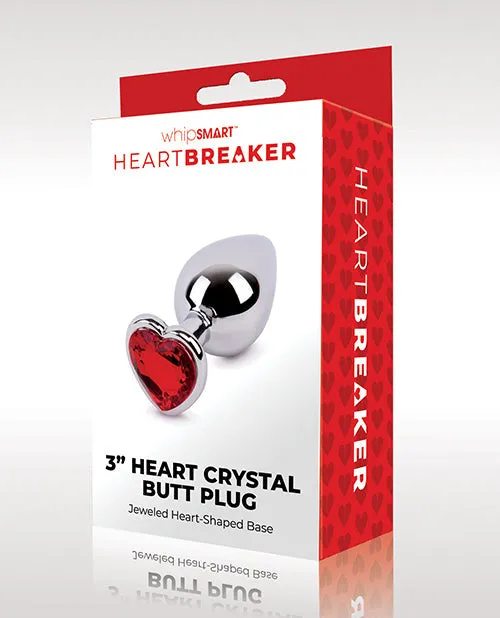 Xgen Anal Whipsmart Heartbreaker Heart Crystal Butt Plug Red
