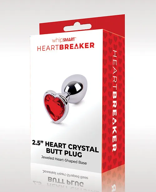 Xgen Anal | Whipsmart Heartbreaker Heart Crystal Butt Plug - Red