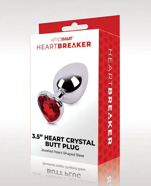 Xgen Anal | Whipsmart Heartbreaker Heart Crystal Butt Plug - Red