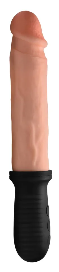 XR Brands 8x Auto Pounder Vibrating and Thrusting Dildo With Handle | Female Sex Toys XR Brands 8x Auto Pounder Vibrating and Thrusting Dildo With Handle | Female Sex Toys