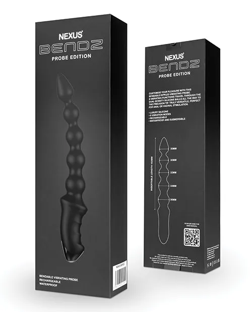 Anal Nexus Bendz Bendable Vibrating Probe Black Libertybelle Marketing