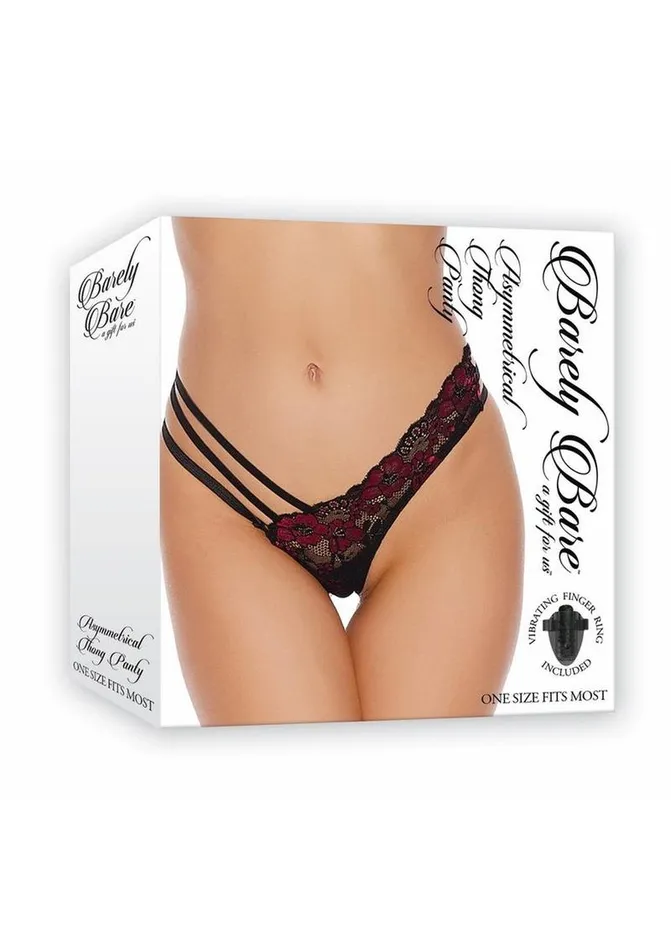 Barely Bare Female Sex Toys Barely Bare Asymmetrical Thong Panty