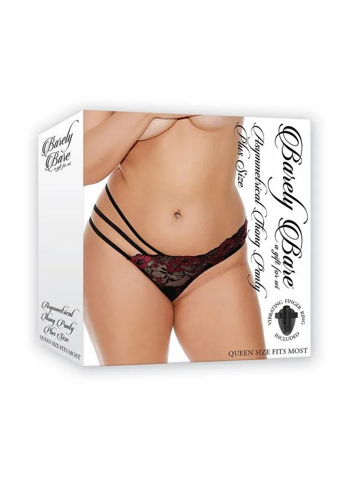 Barely Bare Female Sex Toys Barely Bare Asymmetrical Thong Panty