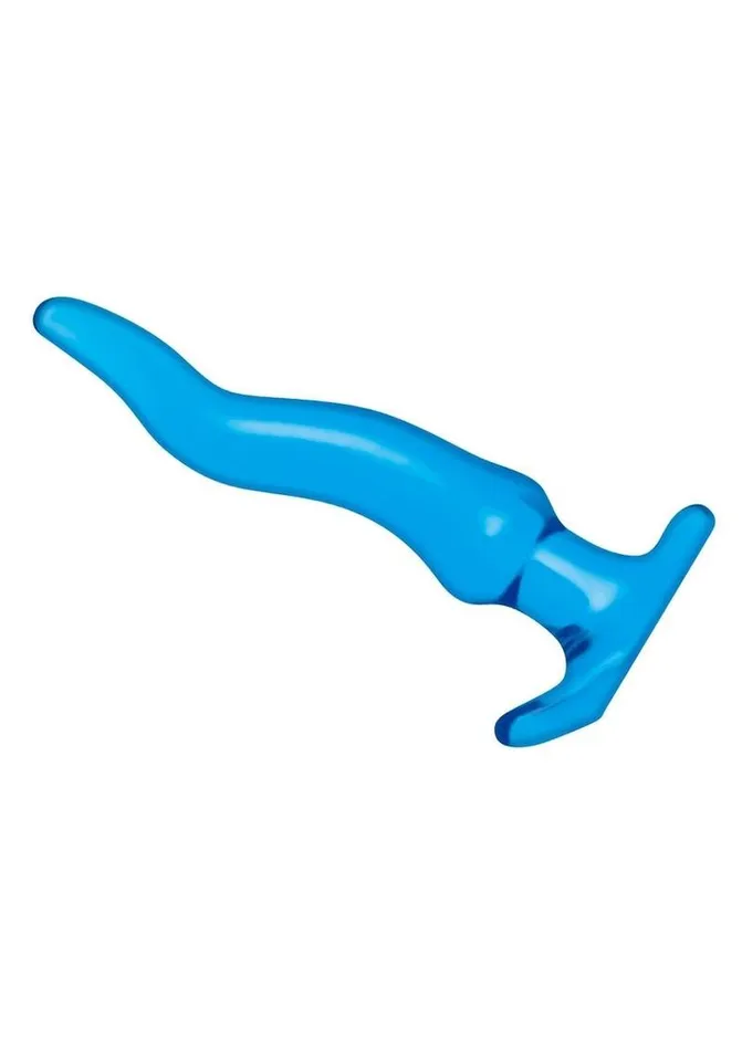 Blue Line CandB Gear Anal Blue Line Wavy Butt Plug