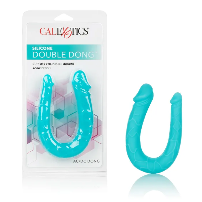 California Exotic Dildos Silicone Double Dong Acdc Dong Teal