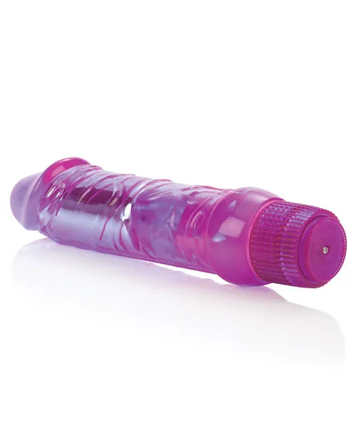 California Exotic Novelties Vibrators Crystalessence 65 Gyrating Penis Purple