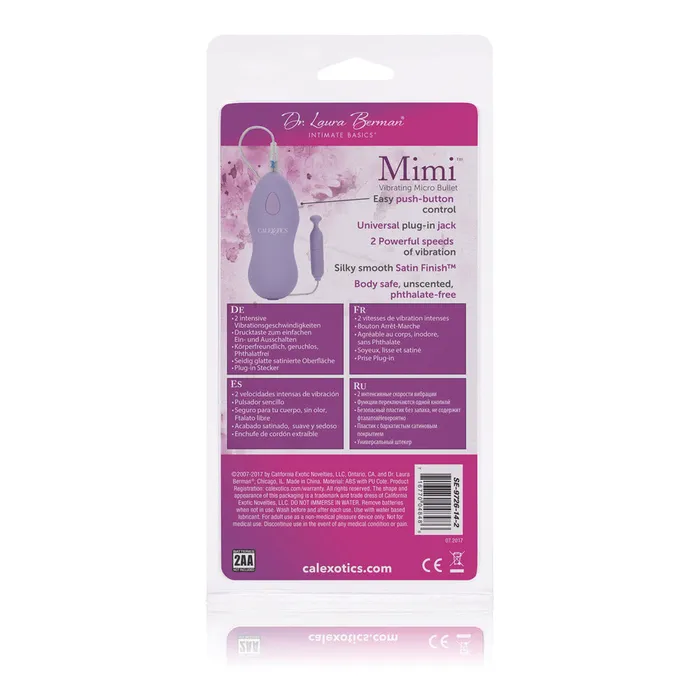 Dr Laura Berman Mini Vibrating Micro Bullet California Exotic Female Sex Toys