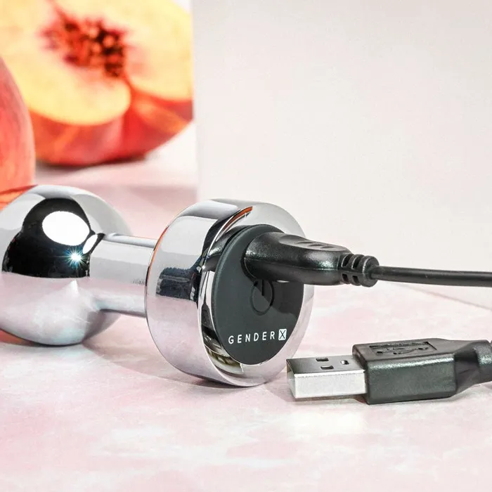 Gender X Anal Gender X ROCKIN METAL PLUG Metallic 93 cm USB Rechargeable Butt Plug Gender X Anal Gender X ROCKIN METAL PLUG Metallic 93 cm USB Rechargeable Butt Plug
