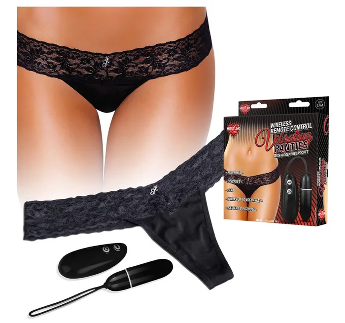 Hustler Vibrating Panty with Wireless Remote Control Black SM Hustler Female Sex Toys Hustler Vibrating Panty with Wireless Remote Control Black SM Hustler Female Sex Toys