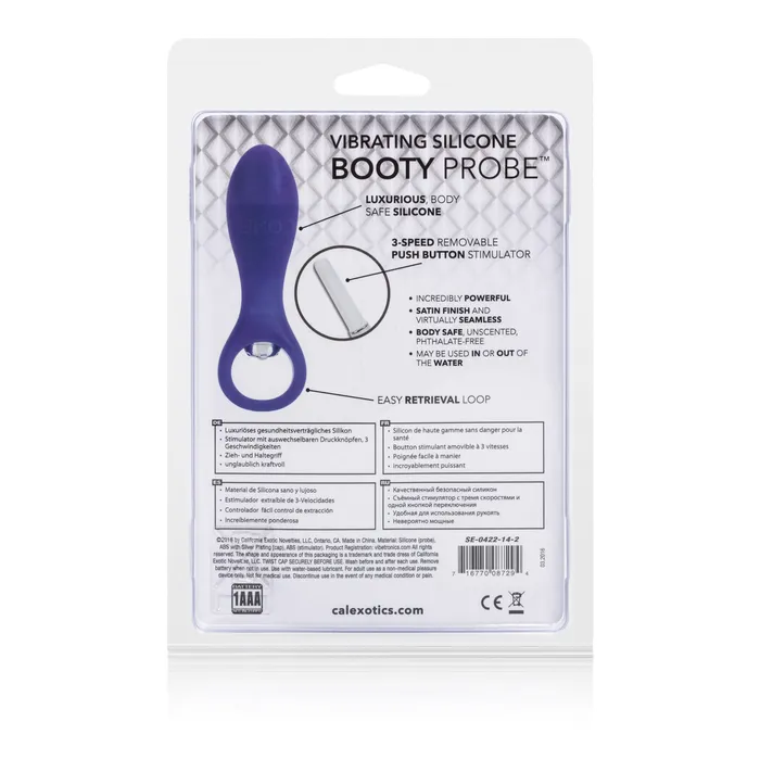 Male Sex Toys California Exotic Vibrating Silicone Booty Probe