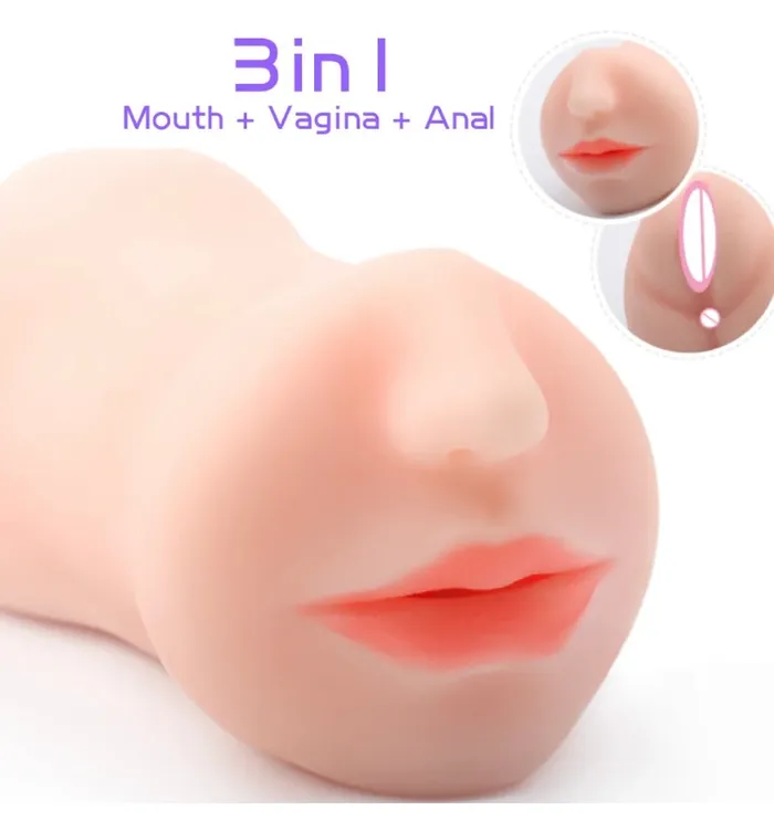 MegaWood Pleasures Female Sex Toys Triple Threat 3 in 1 Pocket Pussy