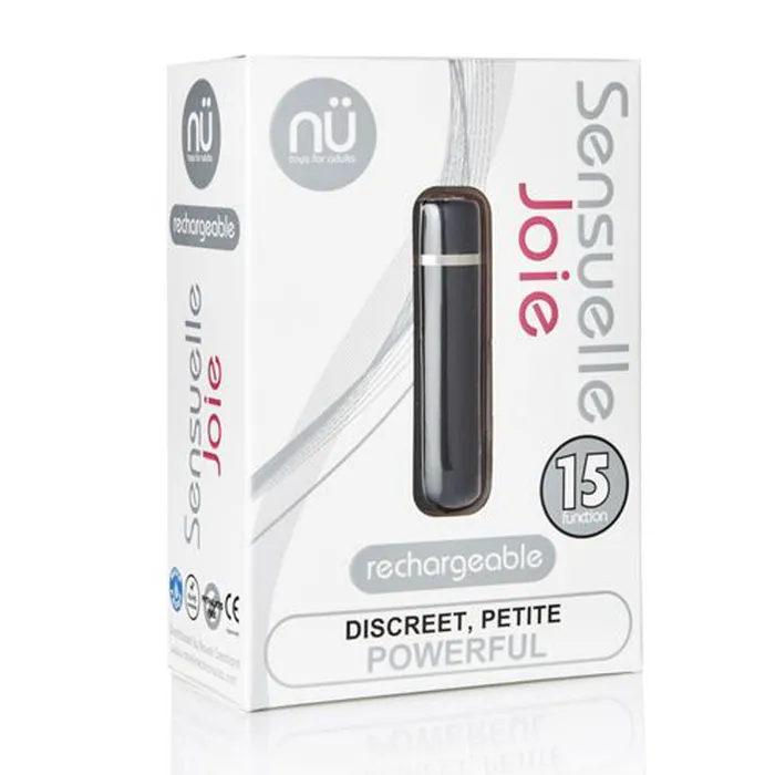 Sensuelle Sensuelle Joie 15 Function Bullet Black Vibrators