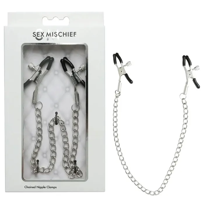 Sex Mischief Chained Nipple Clamps Sportsheets Couples