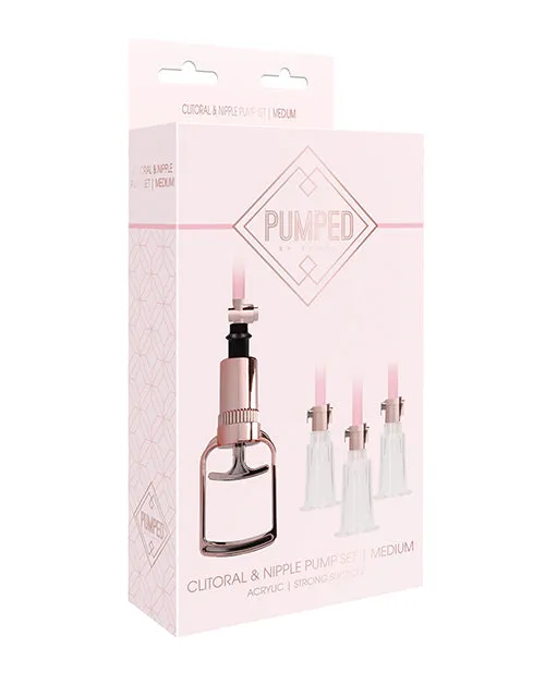 Shots Pumped Clitoral Nipple Pump Set Medium Rose Gold Shots America LLC Female Sex Toys Shots Pumped Clitoral Nipple Pump Set Medium Rose Gold Shots America LLC Female Sex Toys