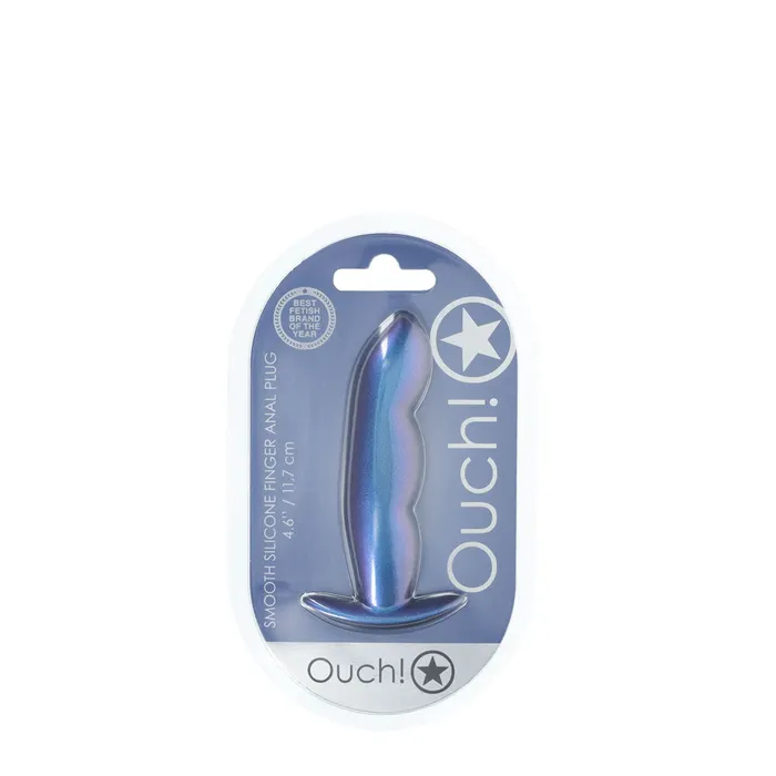 Shots Toys Anal OUCH Finger Anal Plug Metallic Blue 117 cm Butt Plug Shots Toys Anal OUCH Finger Anal Plug Metallic Blue 117 cm Butt Plug