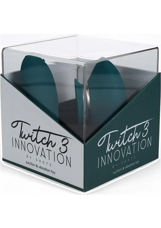 Twitch 3 Silicone Rechargeable Suction and Tongue Vibrator Forest Innovation Female Sex Toys