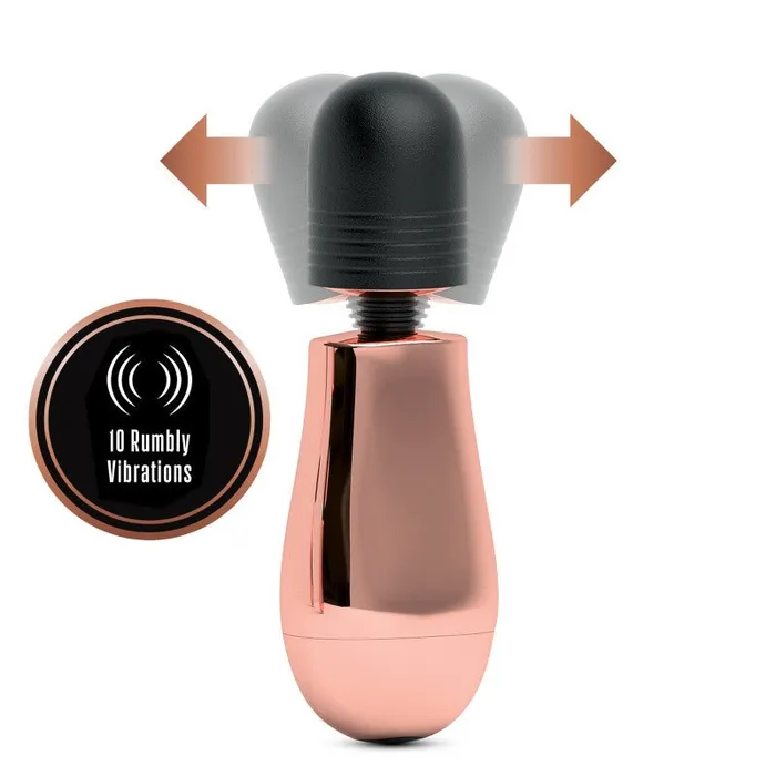 Vibrators Blush Novelties Lush Cora Rose Gold Mini Massager Wand Vibrators Blush Novelties Lush Cora Rose Gold Mini Massager Wand