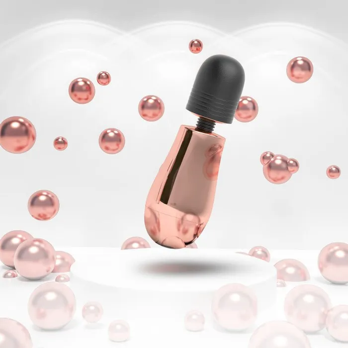 Vibrators Blush Novelties Lush Cora Rose Gold Mini Massager Wand Vibrators Blush Novelties Lush Cora Rose Gold Mini Massager Wand