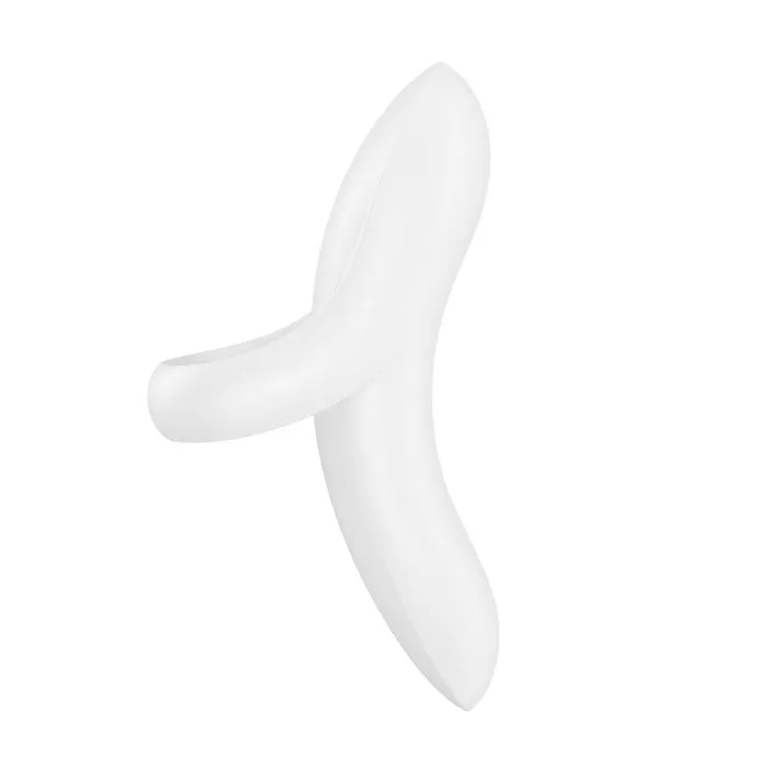 Vibrators Satisfyer Satisfyer Bold Lover White USB Rechargeable Finger Stimulator Vibrators Satisfyer Satisfyer Bold Lover White USB Rechargeable Finger Stimulator
