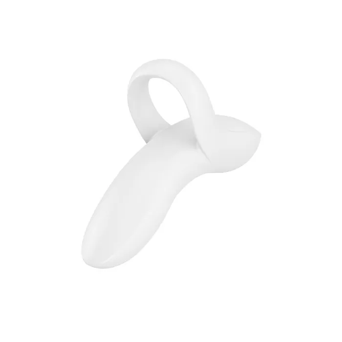 Vibrators Satisfyer Satisfyer Bold Lover White USB Rechargeable Finger Stimulator Vibrators Satisfyer Satisfyer Bold Lover White USB Rechargeable Finger Stimulator