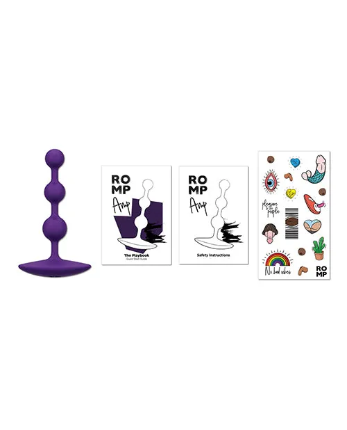 Wow Tech Male Sex Toys Romp Amp Flexible Anal Beads Violet