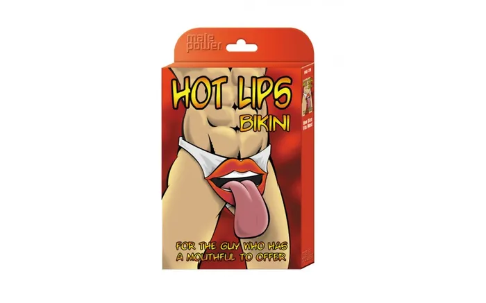 Anal Not specified HOT LIPS BIKINI NOVELTY UNDERWEAR PAK703BLACK