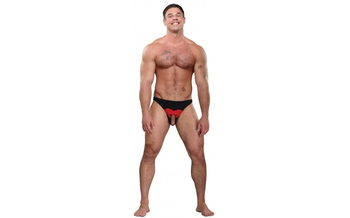 Anal Not specified HOT LIPS BIKINI NOVELTY UNDERWEAR PAK703BLACK