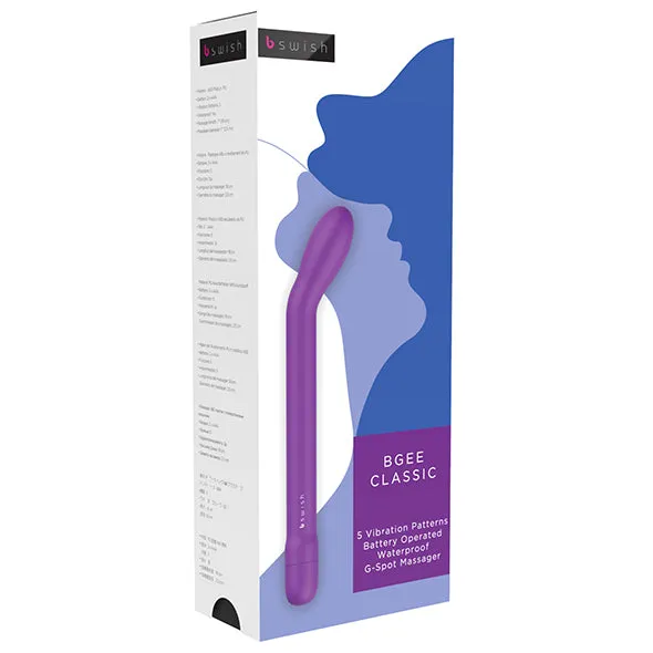 B Swish Vibrators B Swish Bgee Classic GSpot Vibrator Purple B Swish Vibrators B Swish Bgee Classic GSpot Vibrator Purple