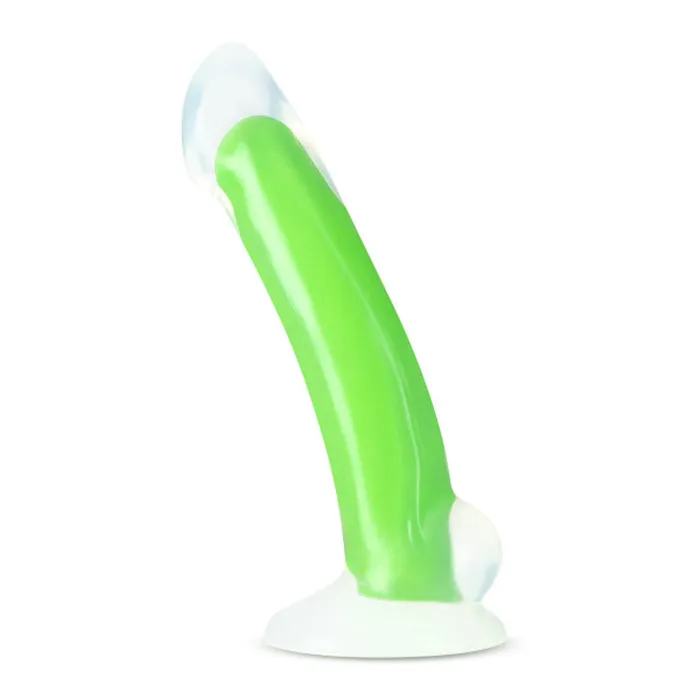 Blush Novelties Neo Elite Glow in the Dark Omnia 7 Inch Silicone Dual Density Dildo Neon Green Dildos Blush Novelties Neo Elite Glow in the Dark Omnia 7 Inch Silicone Dual Density Dildo Neon Green Dildos