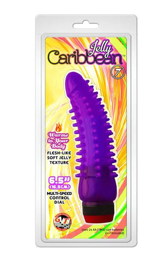 Golden Triangle Vibrators Jelly Caribbean Purple Calypso