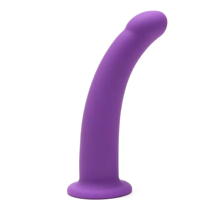 Me You Us 7 Inch Curved Silicone Dildo Purple Me You Us Dildos