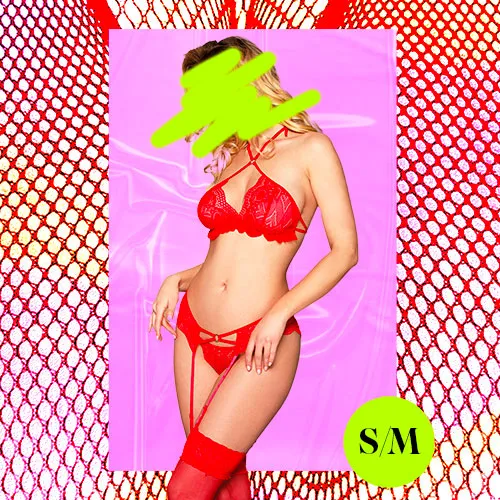 Sunspice Vibrators FIONA Sexy Red Lace Lingerie SM