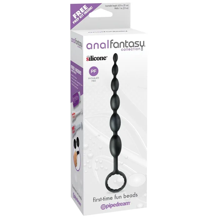 Anal Fantasy First Time Fun Anal Beads With Free Prep Kit Pipedream Male Sex Toys