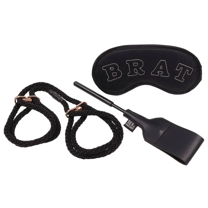 Anal Sportsheets Knotty Brat Kit Black