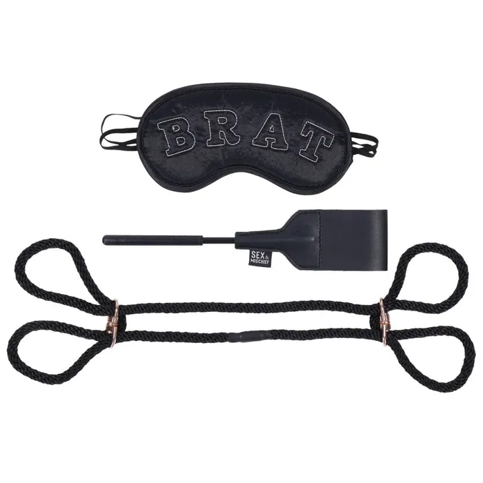 Anal Sportsheets Knotty Brat Kit Black Anal Sportsheets Knotty Brat Kit Black