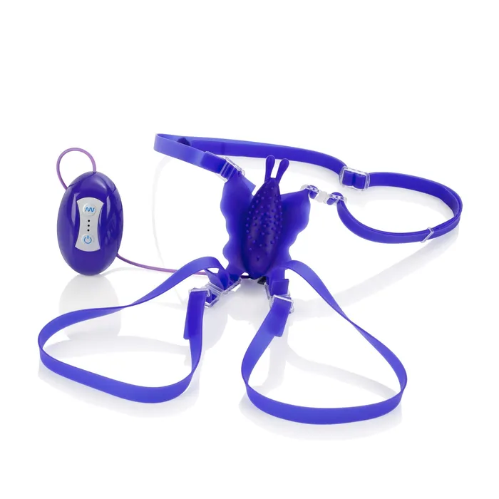 CalExotics 7Function Silicone Love Rider Butterfly Kiss Purple Vibrators
